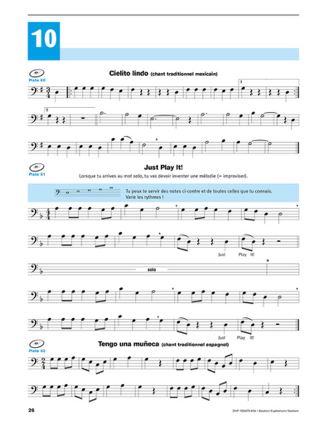 Écouter Lire et Jouer Volume 1 - Euphonium (fa) - DE HASKE - Partition